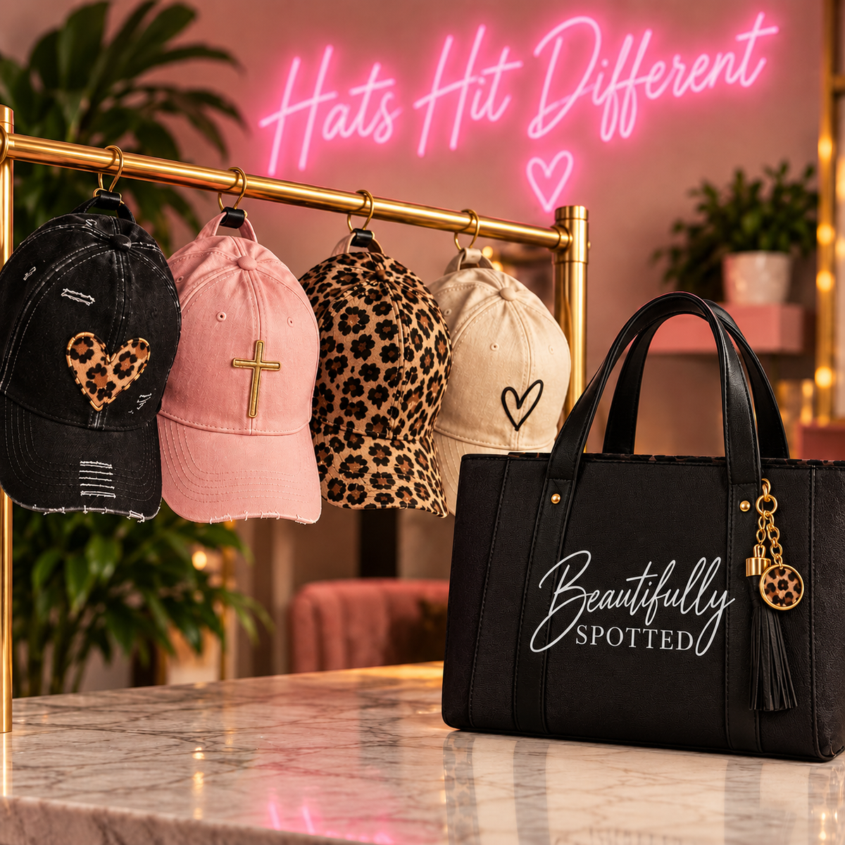 Beautifully Spotted: Hats & Totes