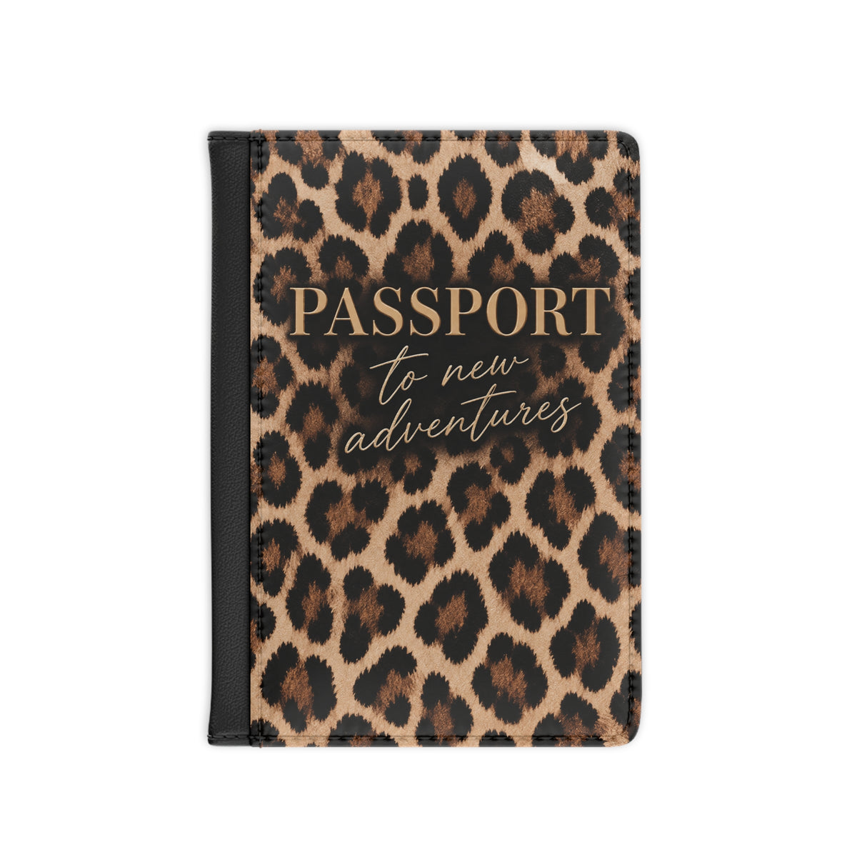 Passport to New Adventures Leopard Print Passport Cover