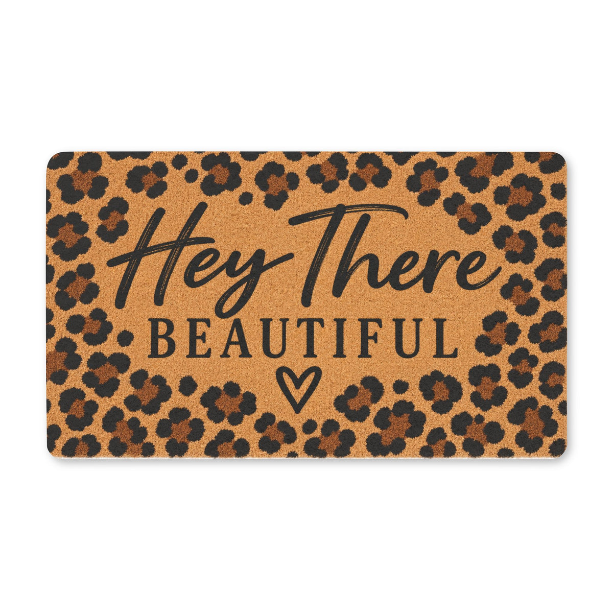Hey There Beautiful Leopard Doormat | Spotted at Home