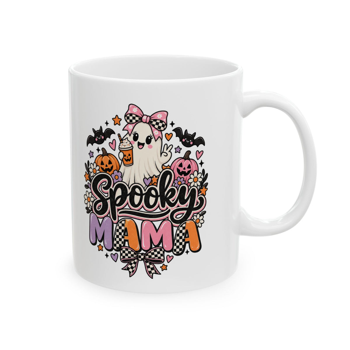 Spooky Mama Ceramic Mug — Halloween Mom Coffee Cup (11oz & 15oz)