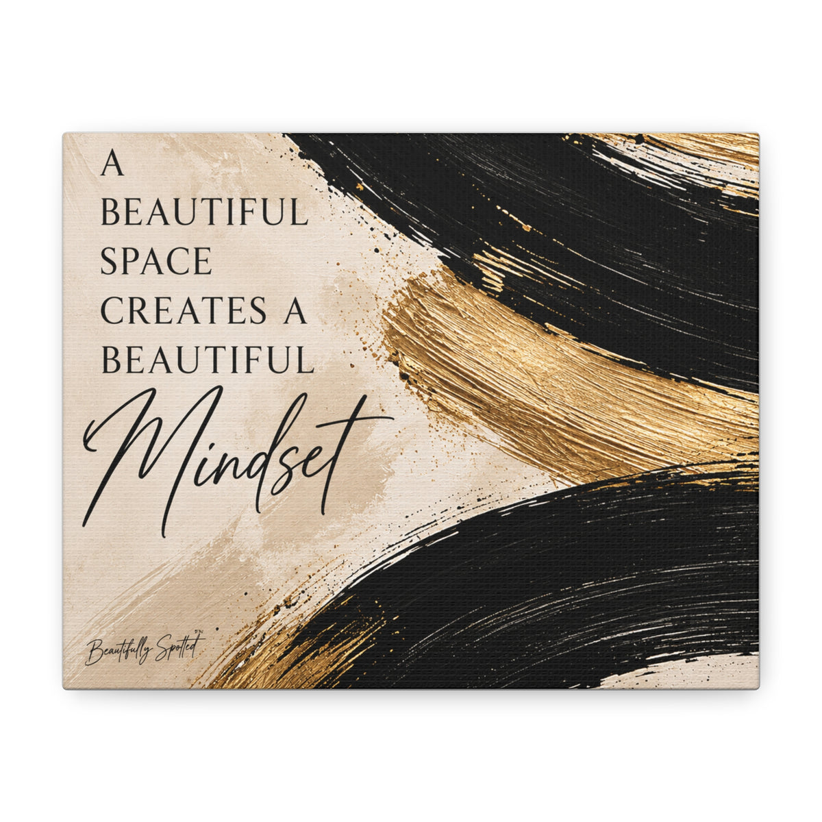 Beautiful Mindset Abstract Canvas | Spotted at Home