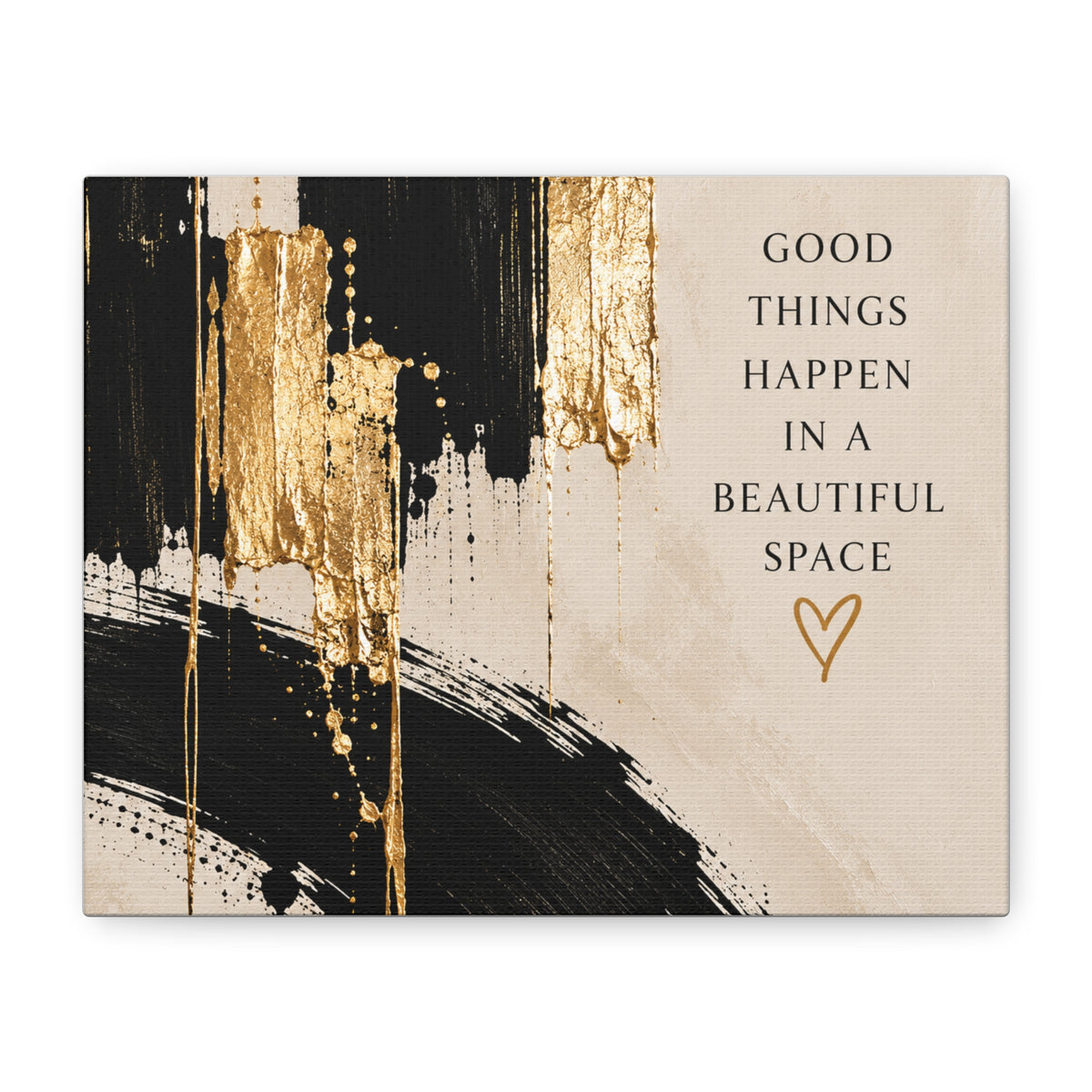 Good Things Happen in a Beautiful Space Canvas | Spotted at Home
