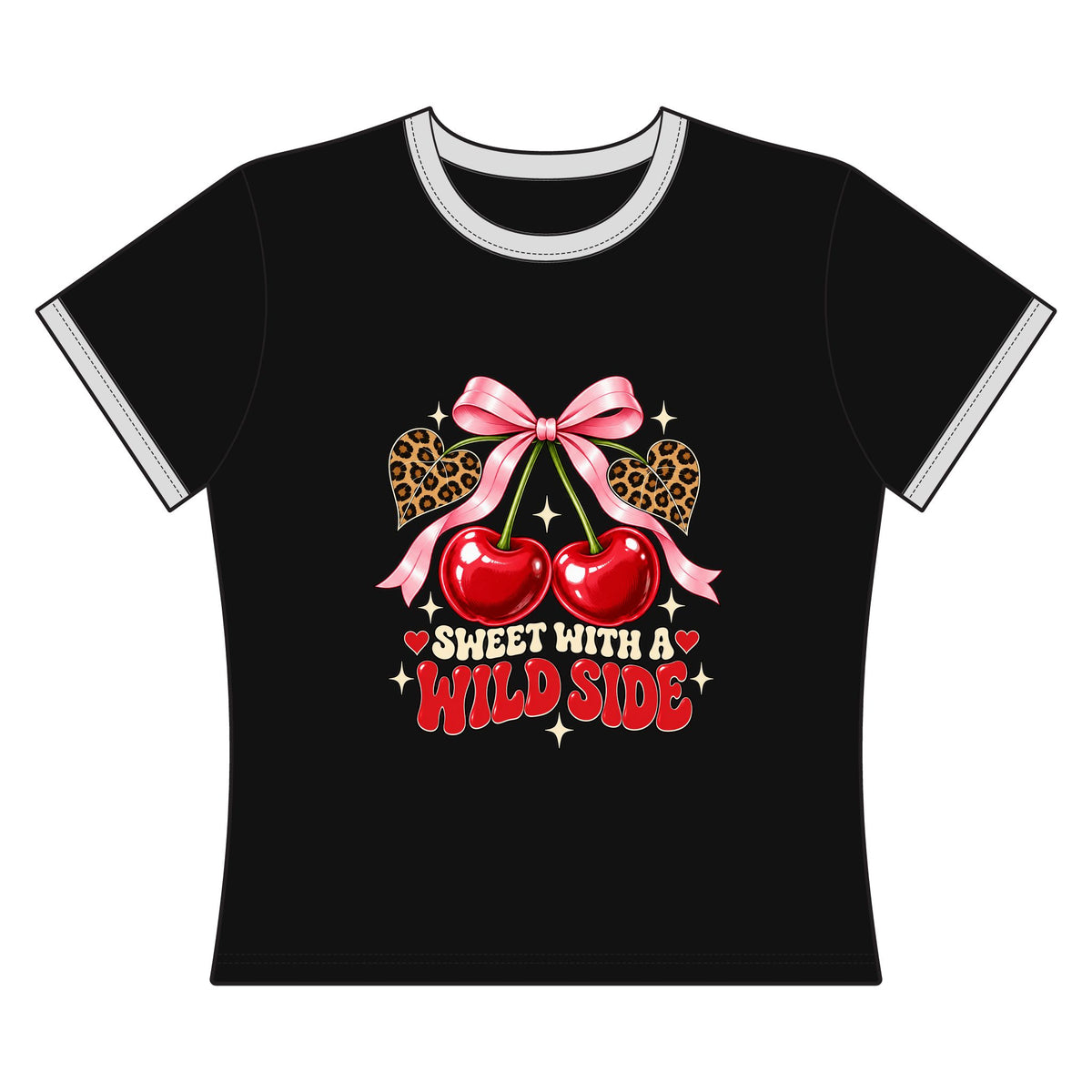 Sweet With a Wild Side Cropped Ringer Tee