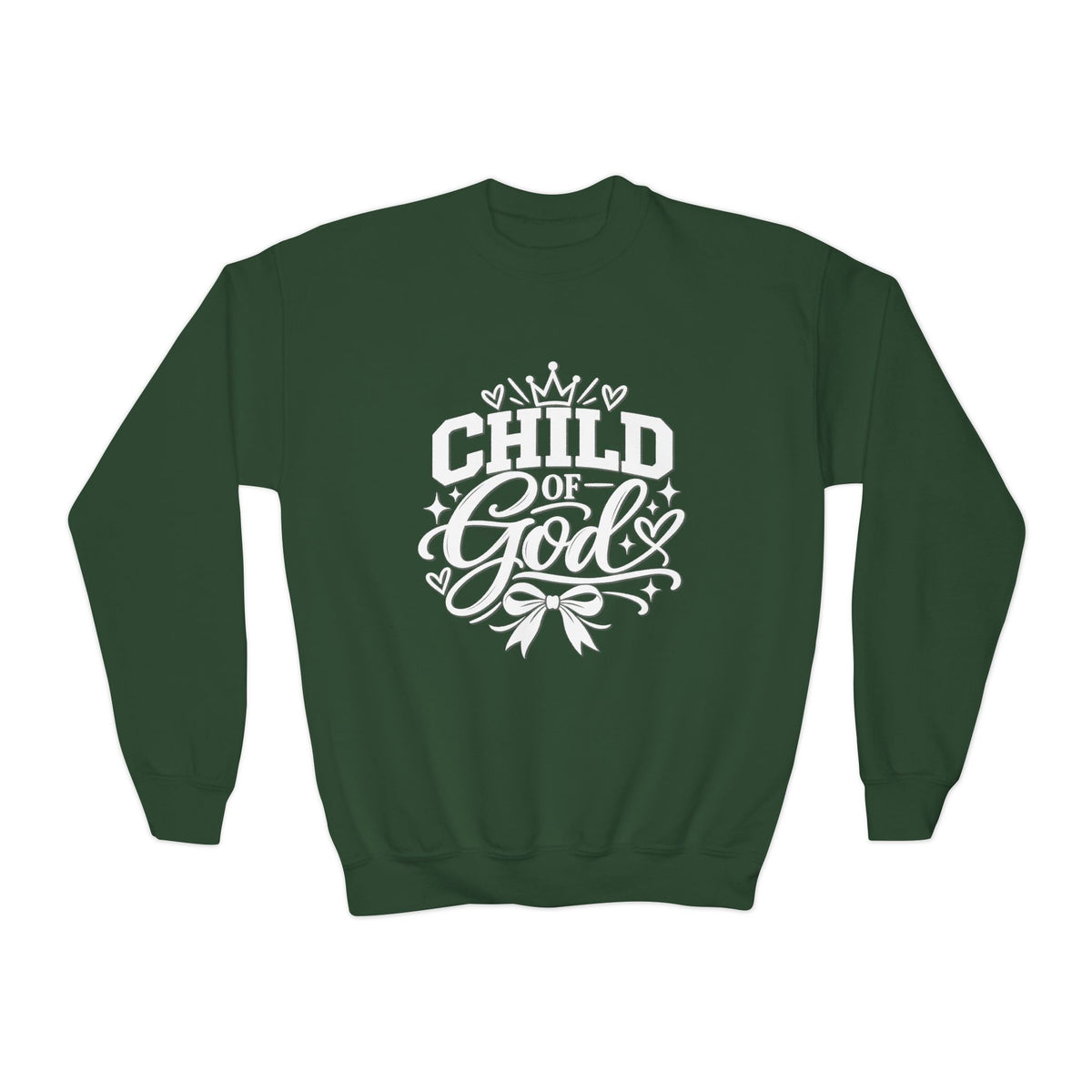 Child of God Youth Crewneck Sweatshirt — Faith-Based Kids Pullover