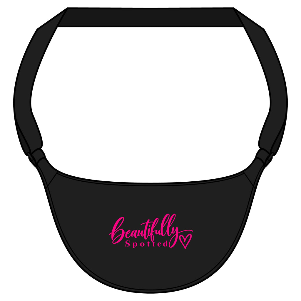 Beautifully Spotted Active Crossbody Bag – Black & Hot Pink