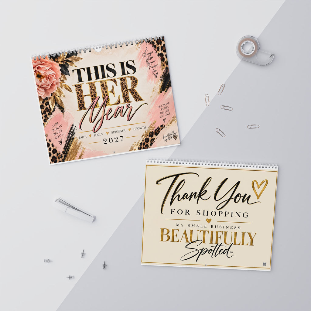 2027 Her Year: Faith • Focus • Strength • Growth Motivational Wall Calendar