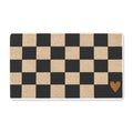 Spotted Checkerboard Heart Doormat | Spotted at Home