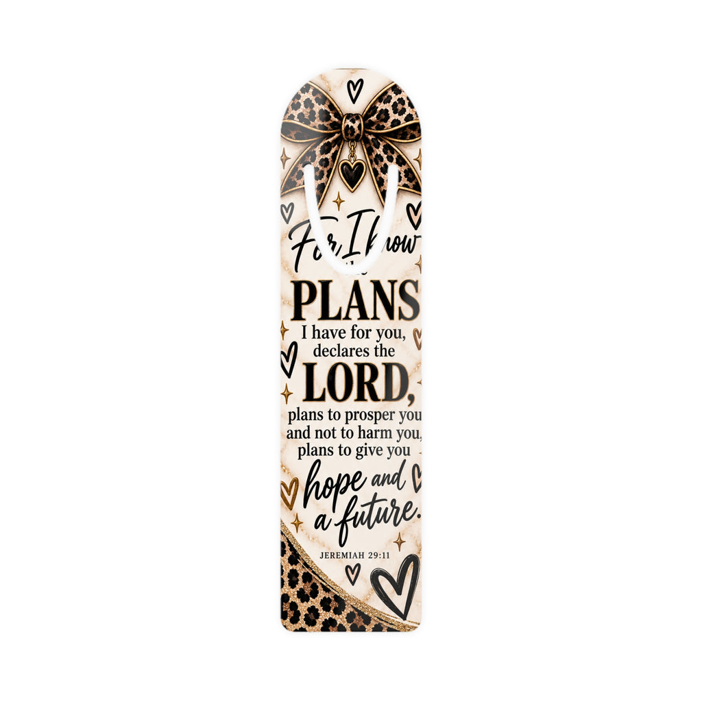 Faith Over Fear Jeremiah 29:11 Leopard Bookmark