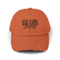 Just a Girl Who Loves Jesus Distressed Faith Cap