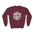 Child of God Youth Crewneck Sweatshirt — Faith-Based Kids Pullover