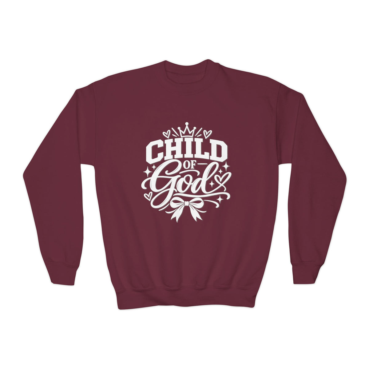 Child of God Youth Crewneck Sweatshirt — Faith-Based Kids Pullover