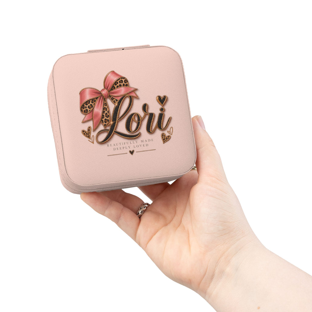 Personalized Beautifully Spotted Jewelry Box | Custom Name