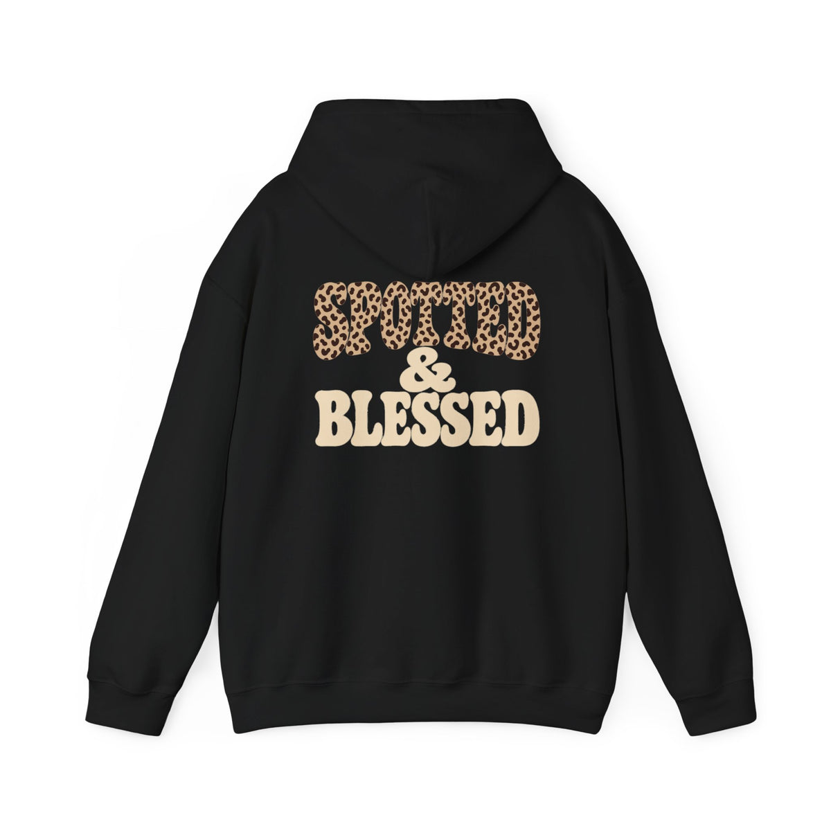 Spotted & Blessed Retro Cheetah Graphic Hoodie