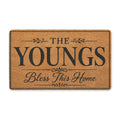The Youngs – Bless This Home Personalized Doormat