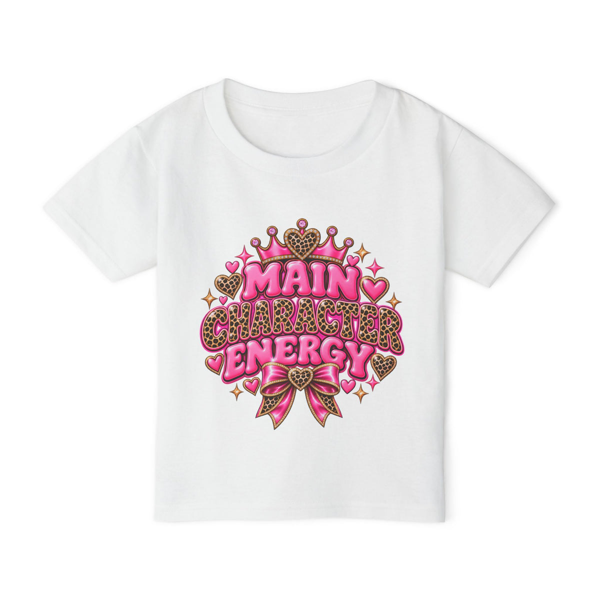 Main Character Energy Leopard Toddler Tee 👑🐆