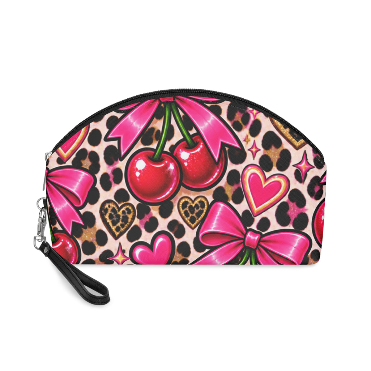 Cherry Bow Leopard Makeup Bag | Spotted: The Teen Edit