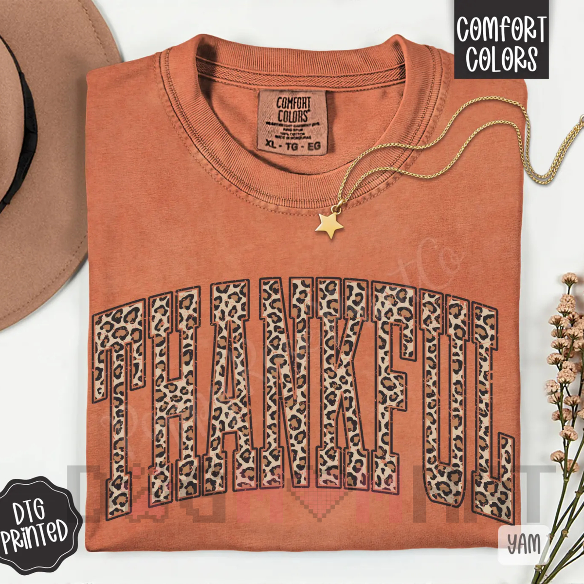 Beautifully Spotted™ Thankful Leopard Fall Graphic Tee