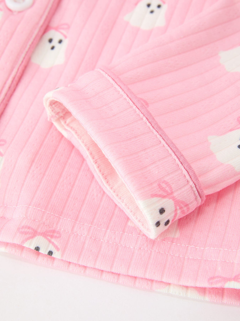 Halloween Ghost Pink Pajama Lounge Set - Kids & Adult Matching Styles
