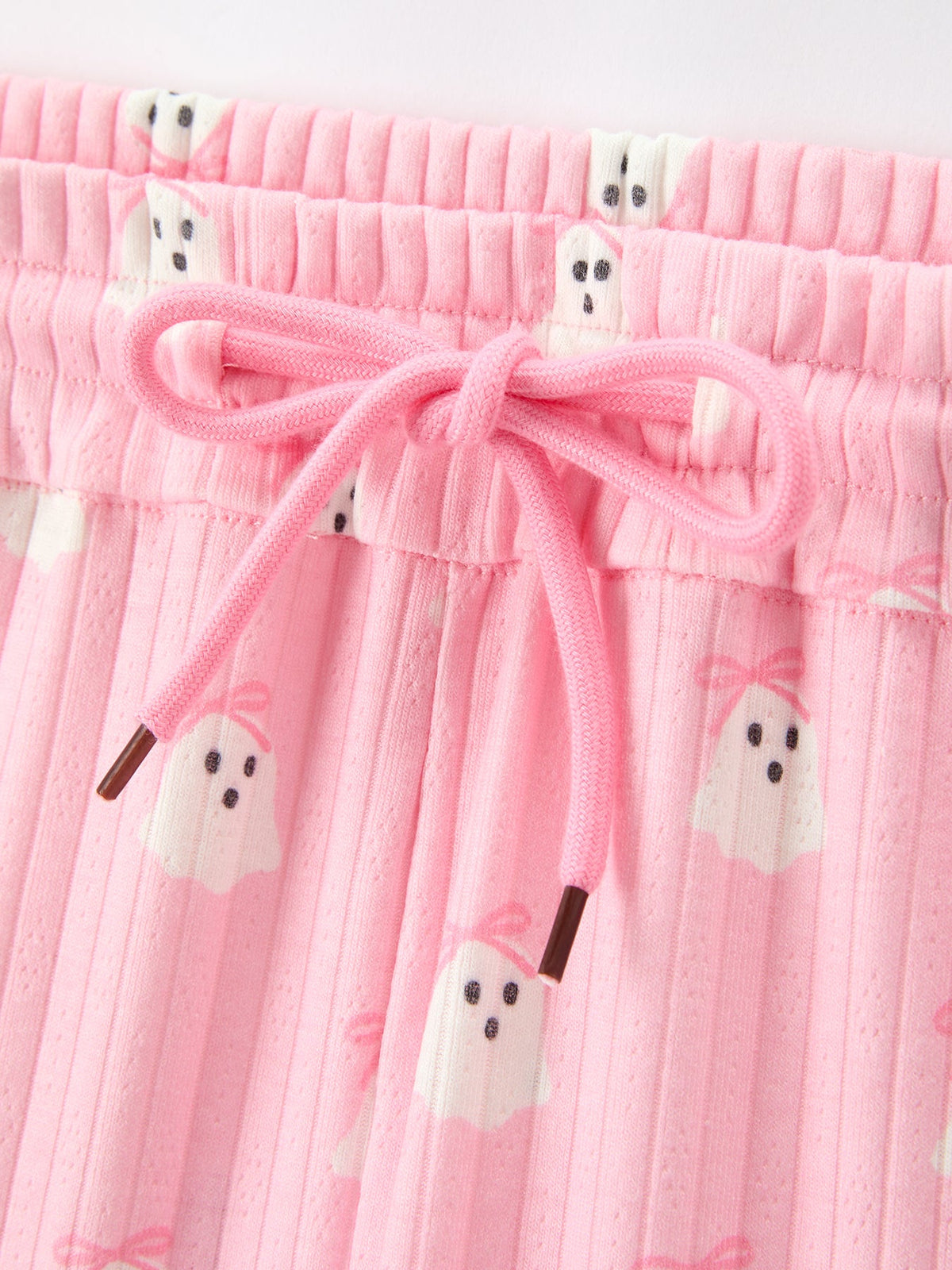 Halloween Ghost Pink Pajama Lounge Set - Kids & Adult Matching Styles