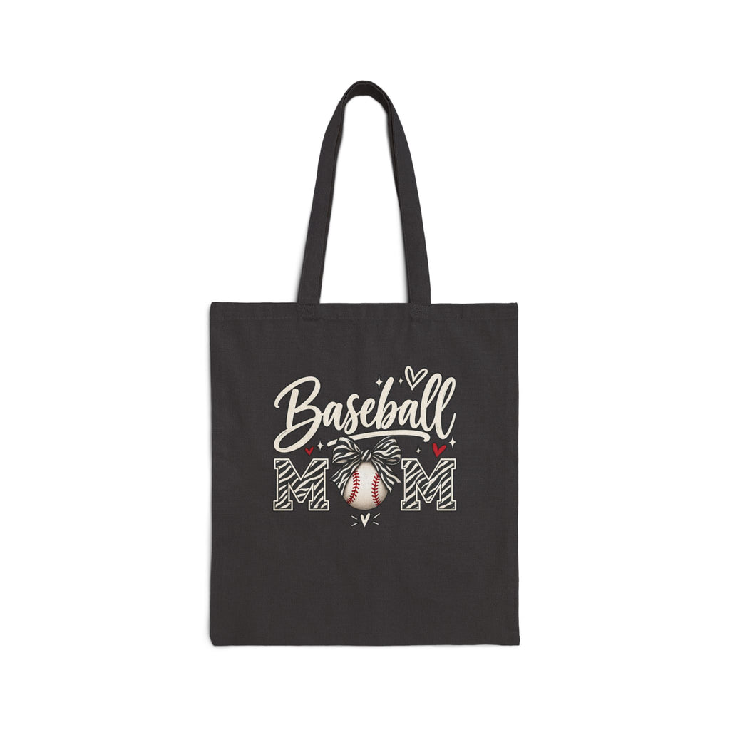 Tote Bag — "Baseball Mom" Canvas Tote, Cute Sports Mom Gift