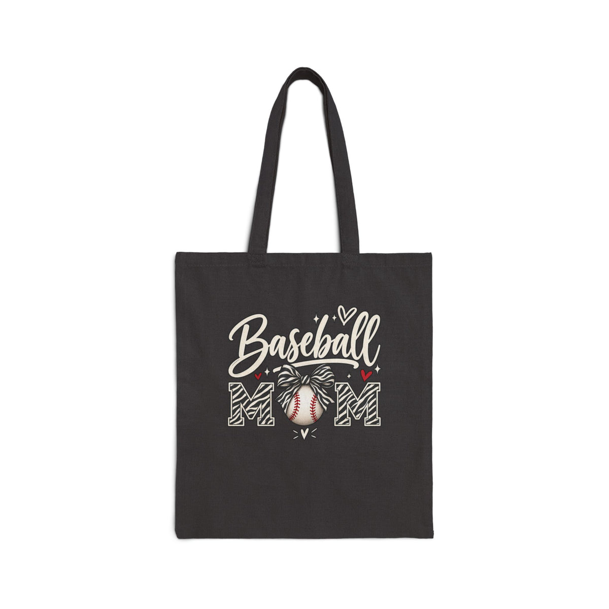 Tote Bag — "Baseball Mom" Canvas Tote, Cute Sports Mom Gift