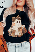 Spotted Boo Leopard Bow Graphic Tee