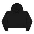 Beautifully Spotted™ Signature Cropped Hoodie – Black & Hot Pink