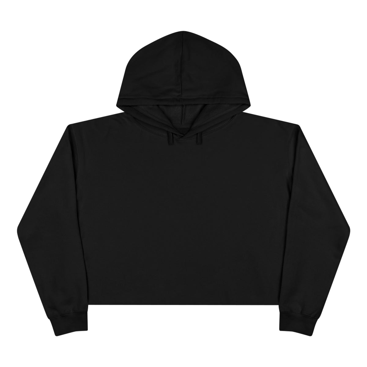 Beautifully Spotted™ Signature Cropped Hoodie – Black & Hot Pink