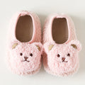 Lil Loves Cozy Bear Toddler Slipper Socks – Soft Non-Slip Indoor Shoes