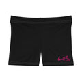 Beautifully Spotted Signature Active Shorts | Black & Hot Pink