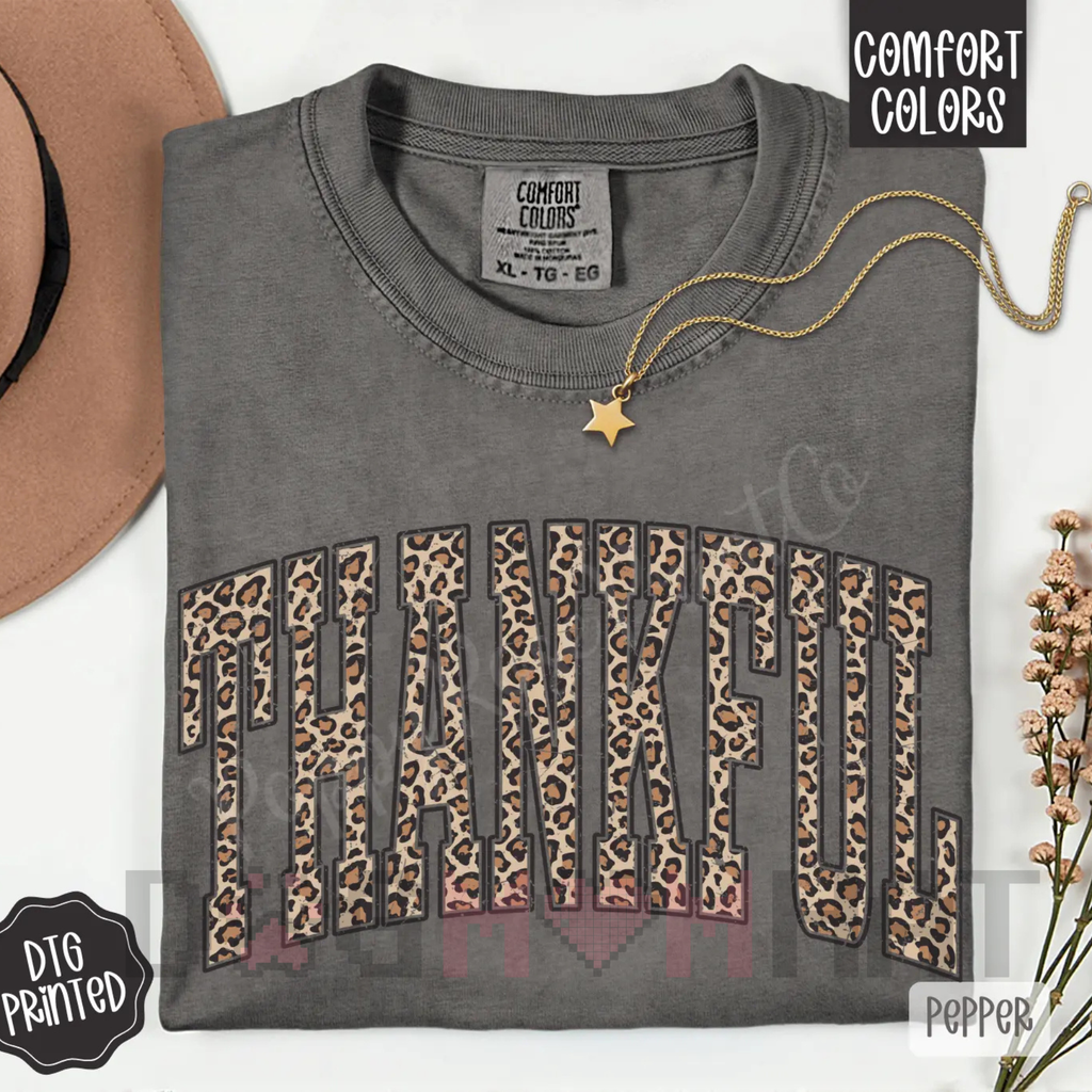 Beautifully Spotted™ Thankful Leopard Fall Graphic Tee
