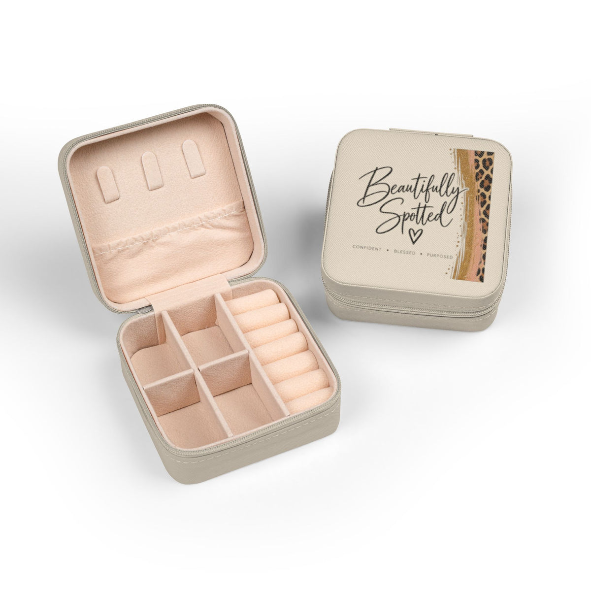 Beautifully Spotted Jewelry Box – Confident, Blessed & Purposed