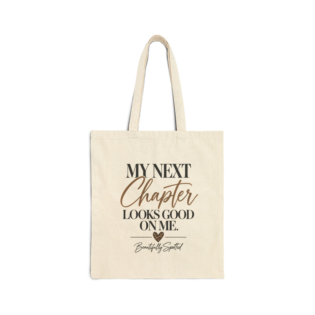 My Next Chapter Canvas Tote Bag – Beautifully Spotted 👜