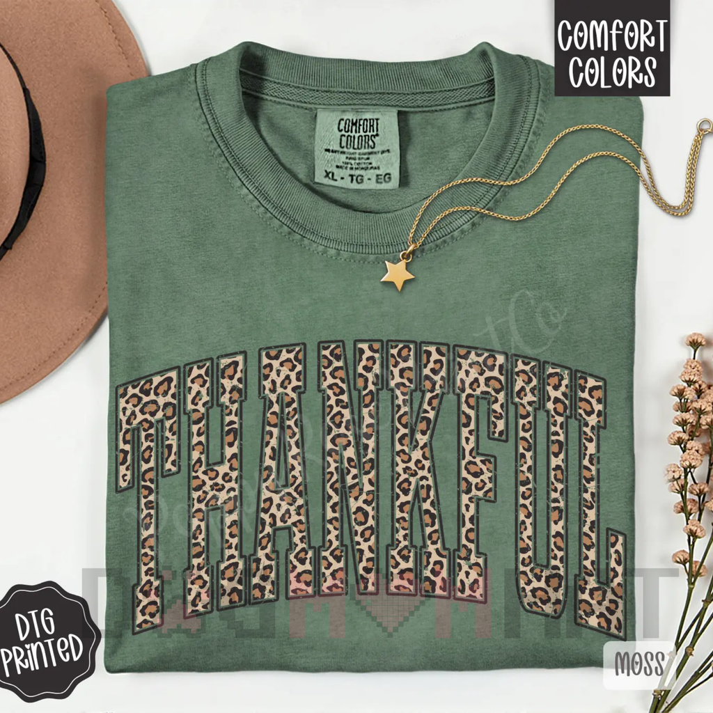 Beautifully Spotted™ Thankful Leopard Fall Graphic Tee
