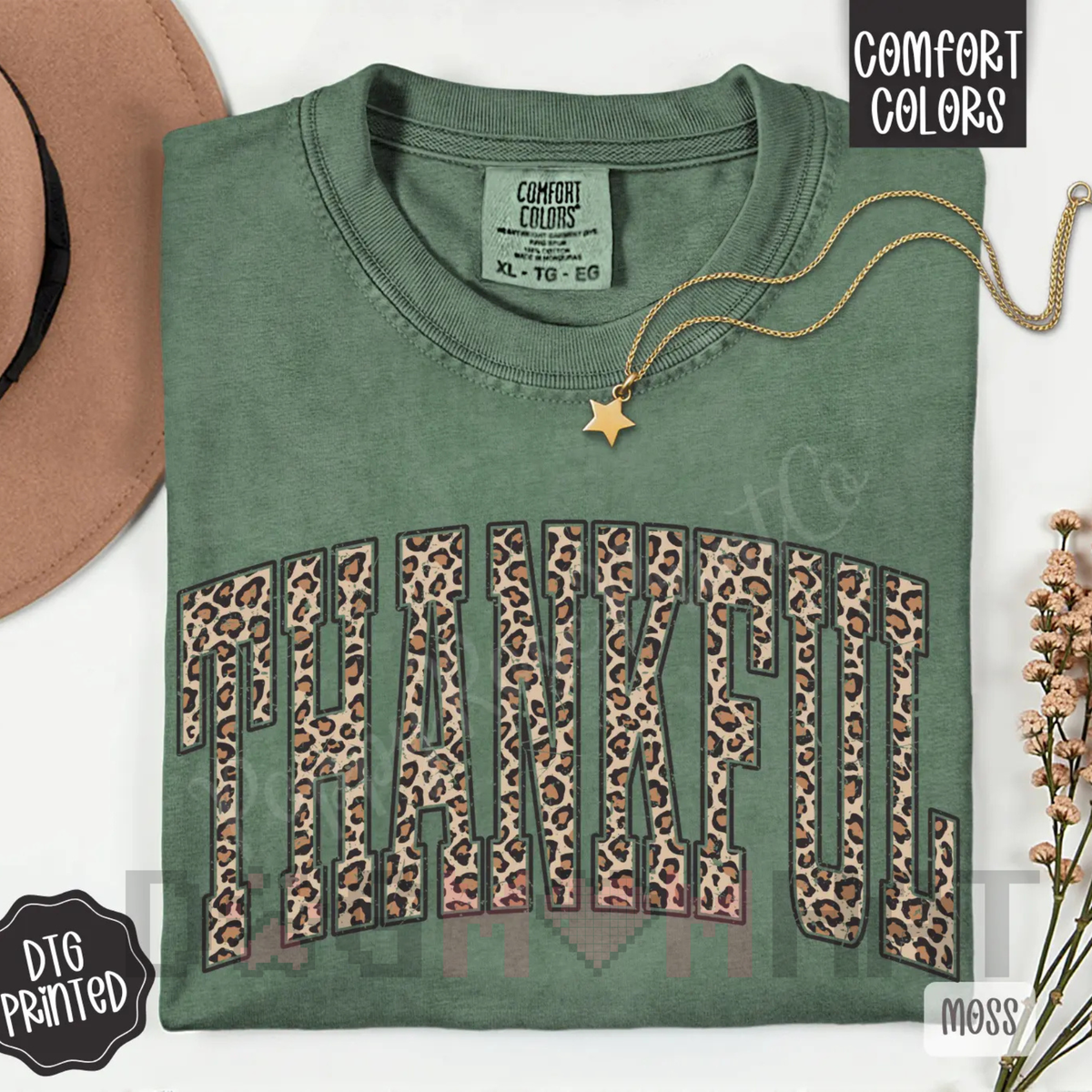 Beautifully Spotted™ Thankful Leopard Fall Graphic Tee