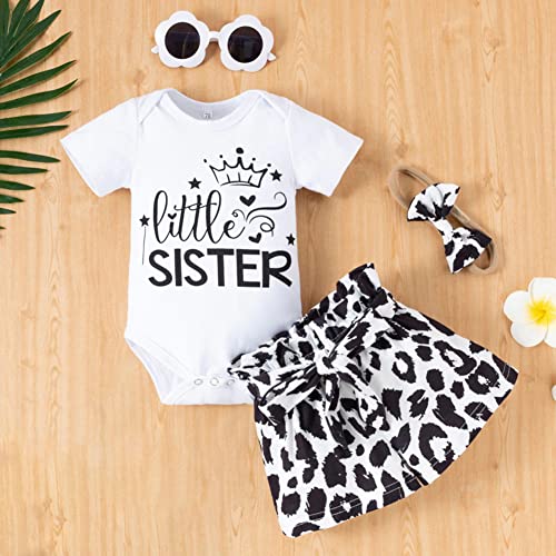 Little Sister Leopard Bow 3-Piece Outfit Set