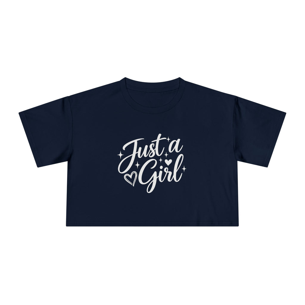 Just a Girl Crop Tee