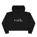 Beautifully Spotted™ Signature Crop Hoodie – Black, White & Leopard
