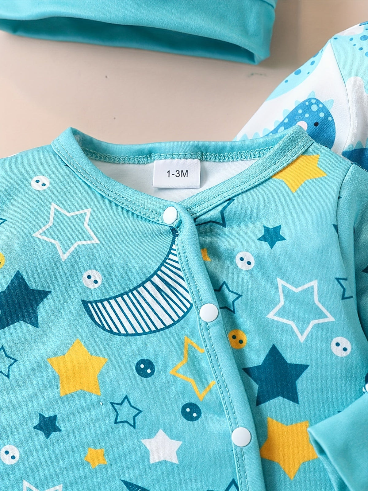 6pcs Baby Footed Onesie Set with HaLittle Dreamer 6-Piece Footed Onesie & Hat Set