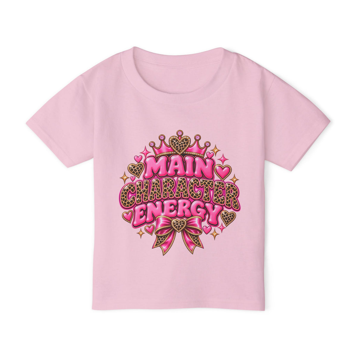 Main Character Energy Leopard Toddler Tee 👑🐆