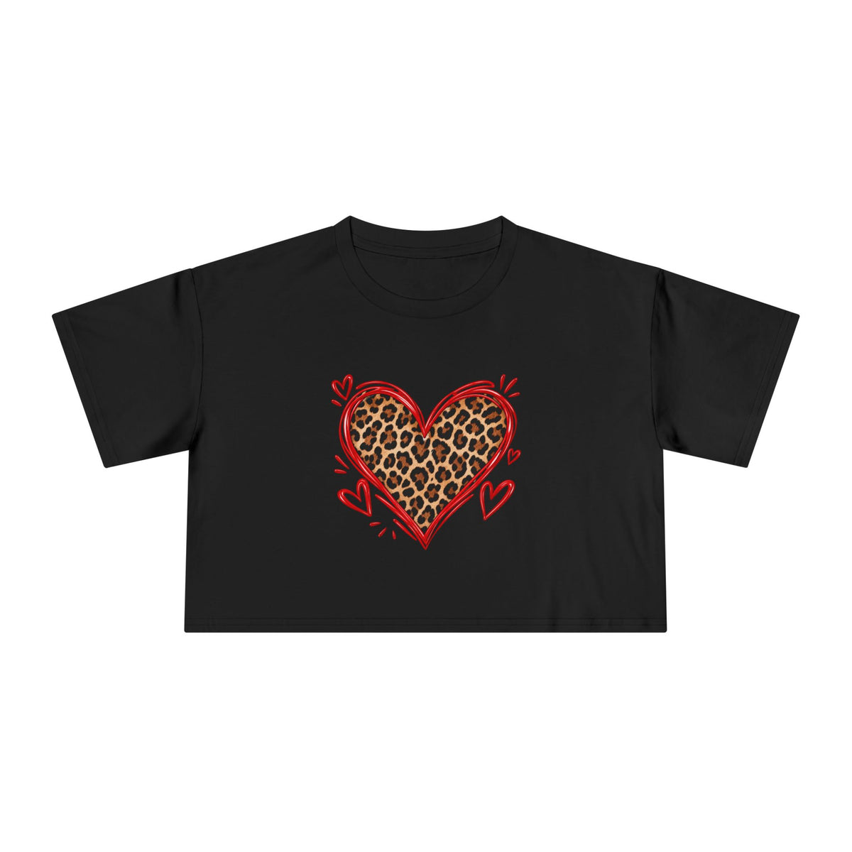 Wild Heart Cheetah Crop Tee
