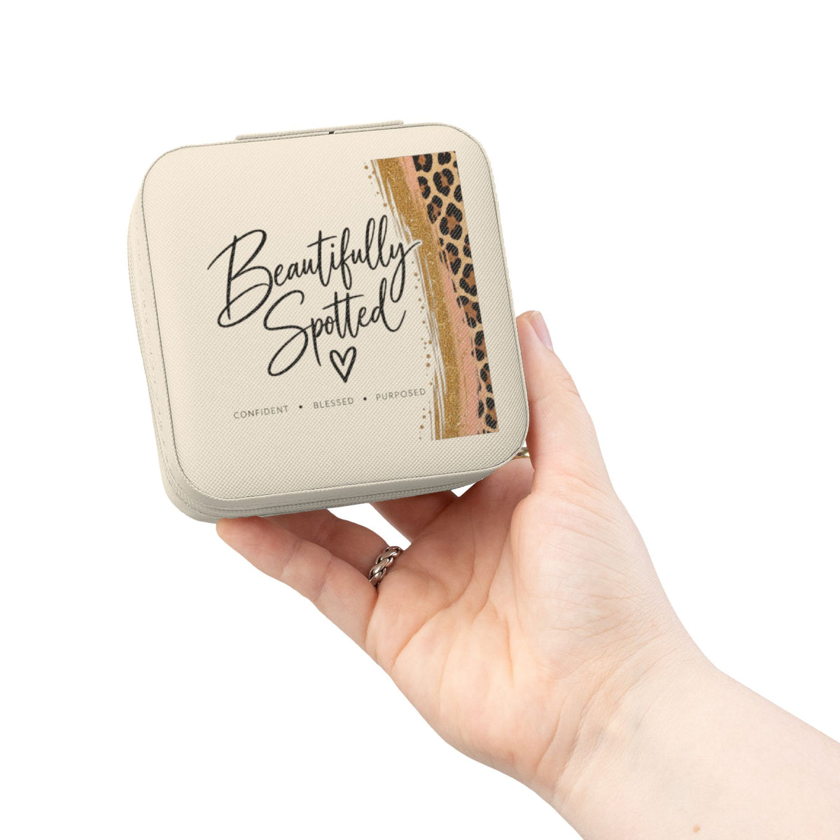 Beautifully Spotted Jewelry Box – Confident, Blessed & Purposed