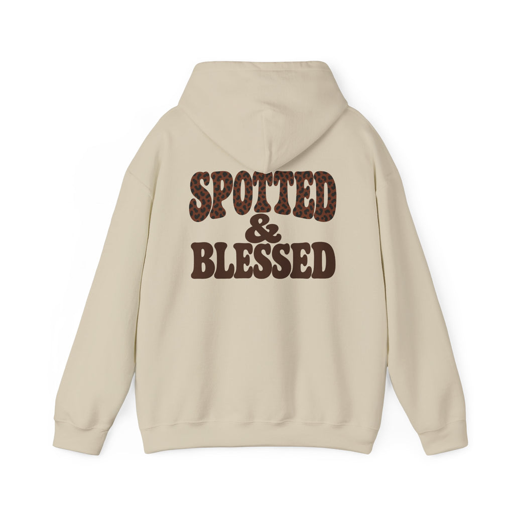 Spotted & Blessed Retro Cheetah Graphic Hoodie