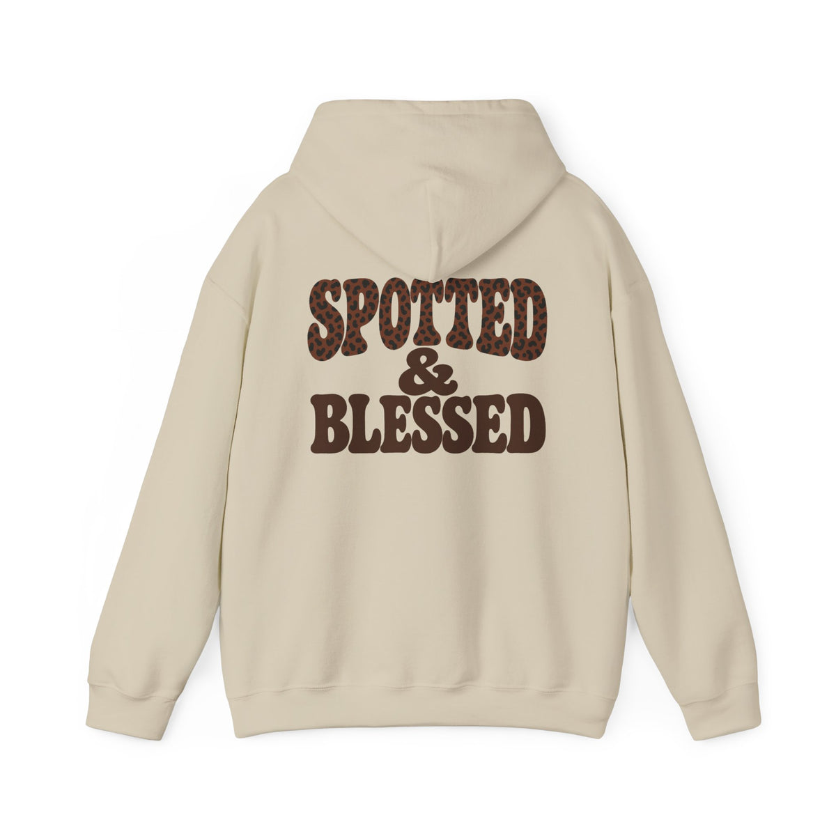 Spotted & Blessed Retro Cheetah Graphic Hoodie