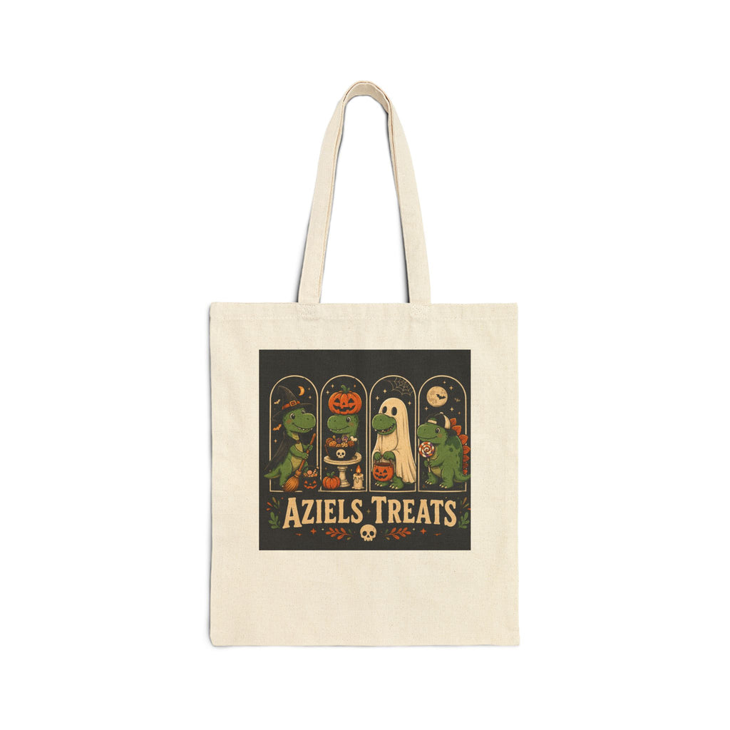 Aziels Treats Halloween Tote Bag- Personalized Kids Trick -or- Treat Bag
