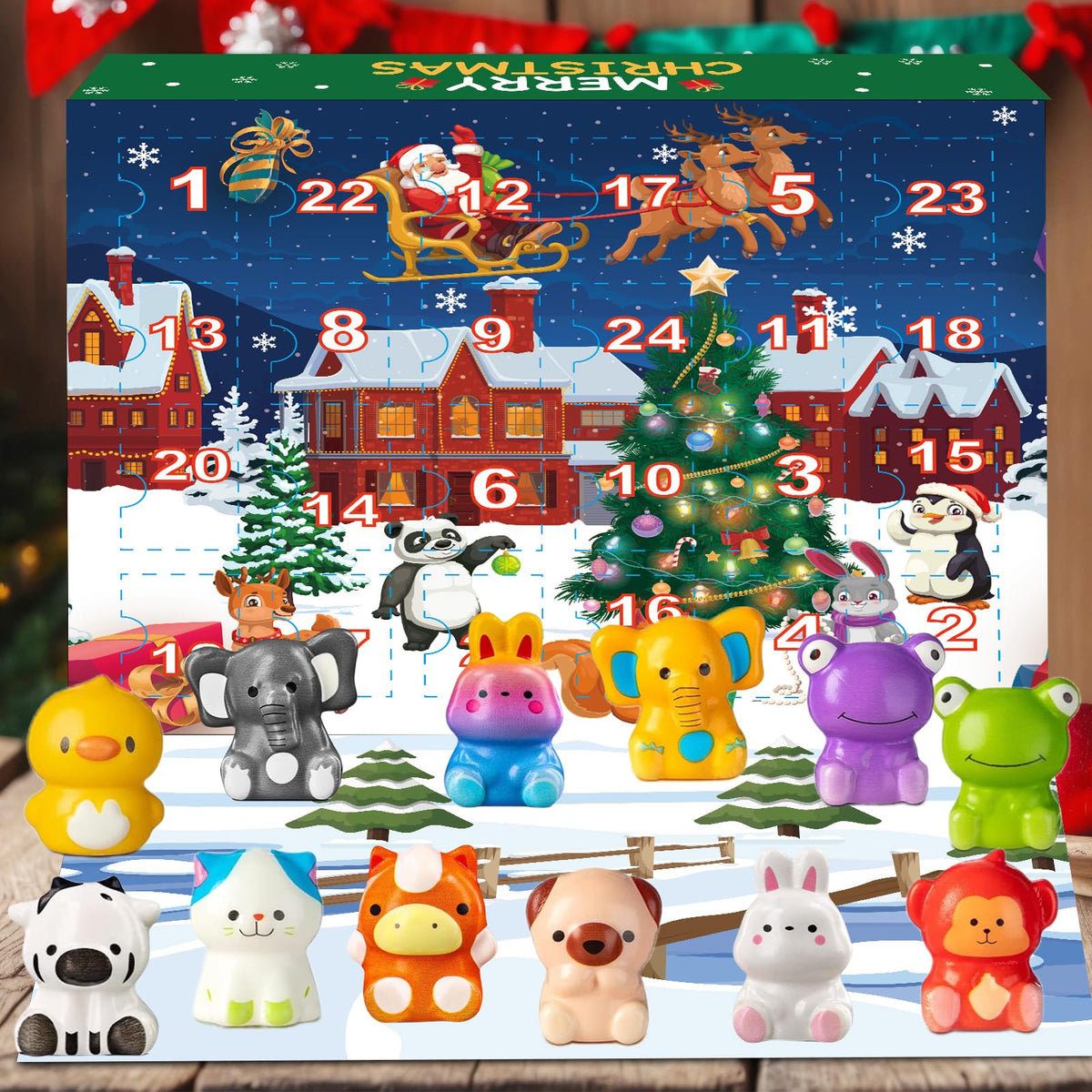 24-Day Christmas Slow Rising Squishy Advent Calendar