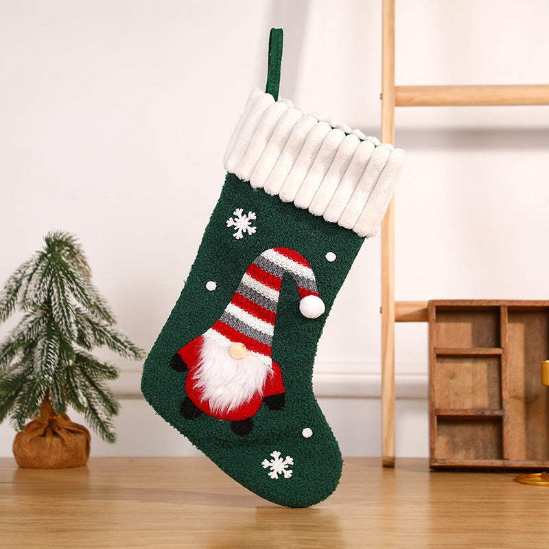 Festive Gnome Christmas Stocking