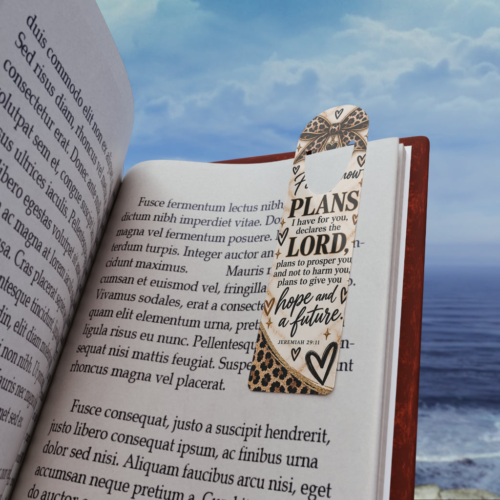 Faith Over Fear Jeremiah 29:11 Leopard Bookmark
