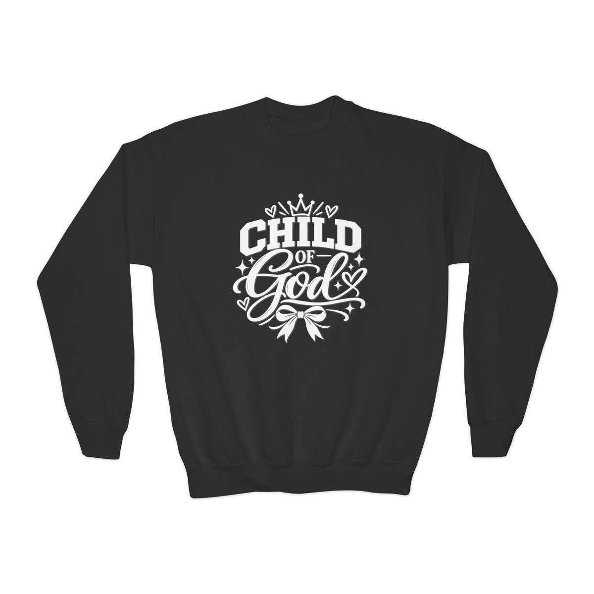 Child of God Youth Crewneck Sweatshirt — Faith-Based Kids Pullover
