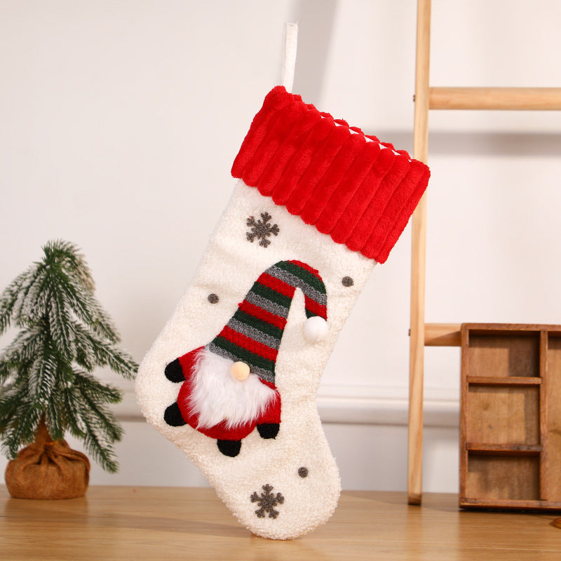 Festive Gnome Christmas Stocking